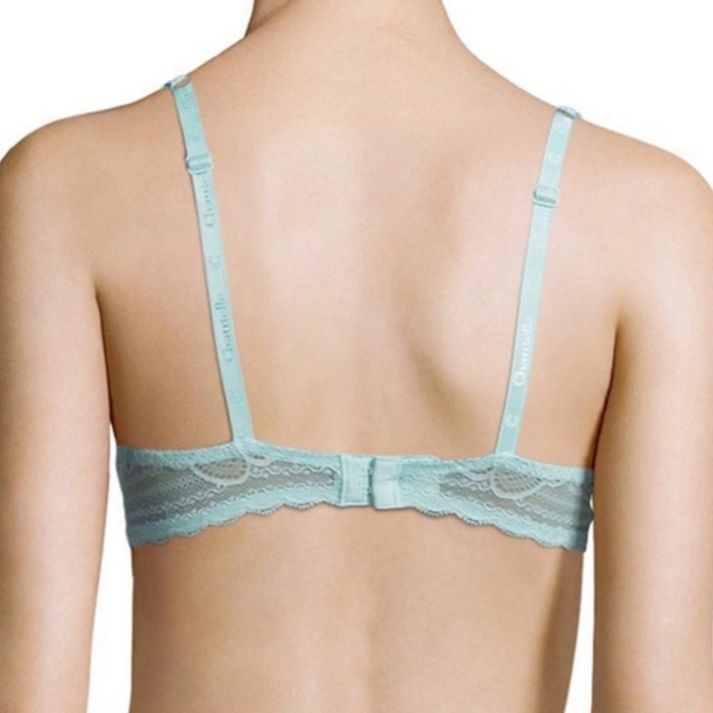 chantelle | merci unlined underwire demi bra in lagoon - Picture 16 of 16